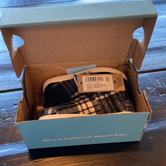 TOMS - Belmont black/white plaid - Picture 4 of 5